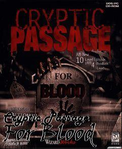 Box art for Cryptic age For Blood