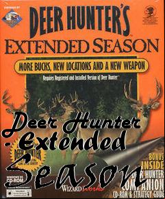 Box art for Deer Hunter - Extended Season