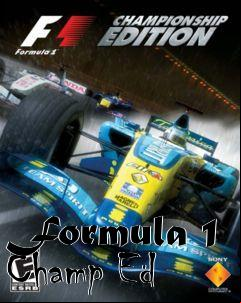 Box art for Formula 1 Champ Ed