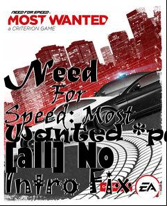 Box art for Need
            For Speed: Most Wanted *pal* [all] No Intro Fix