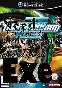 Box art for Need
      For Speed: Underground 2 V1.0 [german] No-cd/fixed Exe