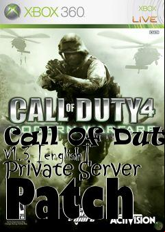 Box art for Call
Of Duty V1.3 [english] Private Server Patch
