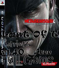 Box art for Last Of The Patriots v1.40 Free Full Game