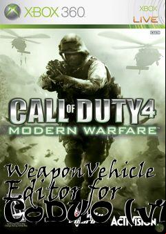 Box art for WeaponVehicle Editor for CoDUO (v1)