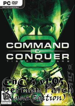 Box art for CnC 3 v1.03 German Patch (Kane Edition)