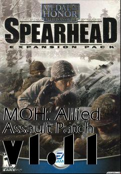 Box art for MOH: Allied Assault Patch v1.11