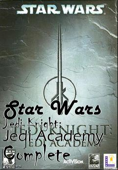 Box art for Star Wars Jedi Knight: Jedi Academy