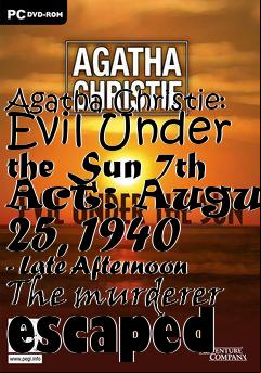 Box art for Agatha Christie: Evil Under the Sun