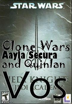 Box art for Clone Wars Aayla Secura and Quinlan Vos