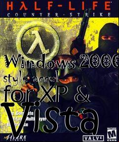 Box art for Windows 2000 style accel for XP & Vista